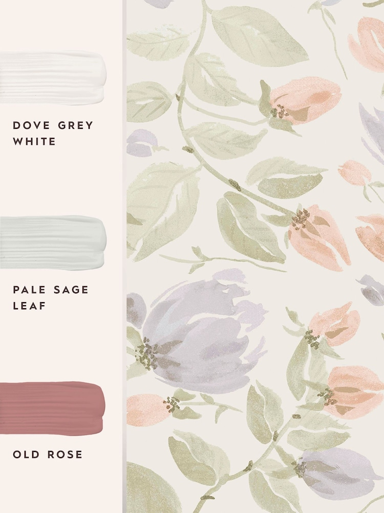 Laura Ashley Pale Sage Green Orisia Peony 10M Wallpaper - Image 3 of 3