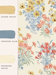 Laura Ashley Ochre Yellow Megan 10M Wallpaper - Image 3 of 3