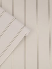 Laura Ashley Dove Grey Chalford Wood Panelling 10M Wallpaper - Image 2 of 3