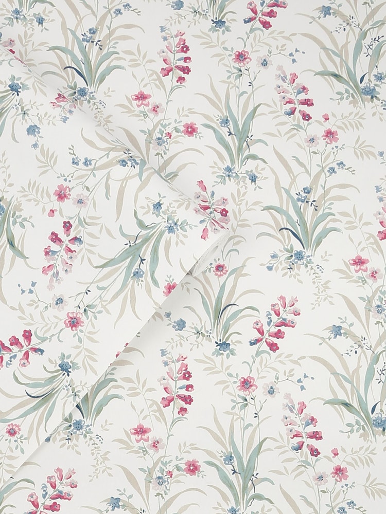 Laura Ashley Soft Natural Mosedale Posy 10M Wallpaper - Image 3 of 3