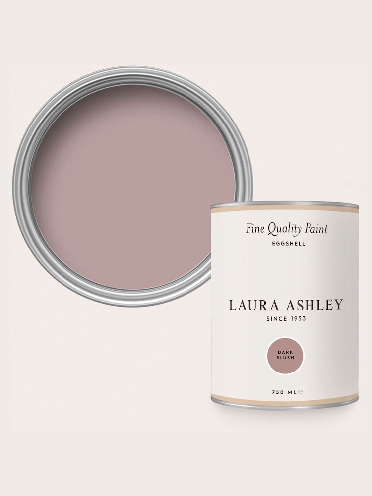 Laura Ashley Dark Blush Pink Eggshell 750ml Paint - Image 4 of 4