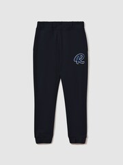 Reiss Navy Toby 9-13 yrs Cotton Elasticated Waist Motif Joggers - Image 2 of 4