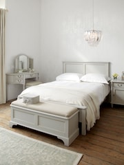 Laura Ashley Dove Grey Clifton Blanket Box - Image 1 of 3
