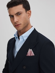 Reiss Pink Liam Polka Dot Silk Pocket Square - Image 2 of 5