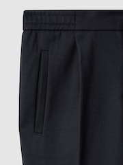 Reiss Navy Brighton 3-9 yrs Relaxed Elasticated Trousers with Turn-Ups - Image 4 of 4