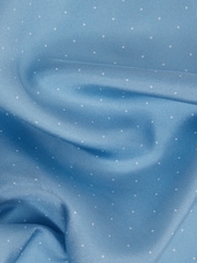 Reiss Blue Liam Polka Dot Silk Pocket Square - Image 5 of 5