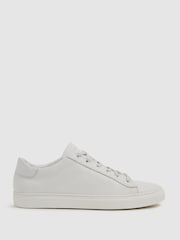 Harrys of London Grained Leather Trainers - Image 1 of 5
