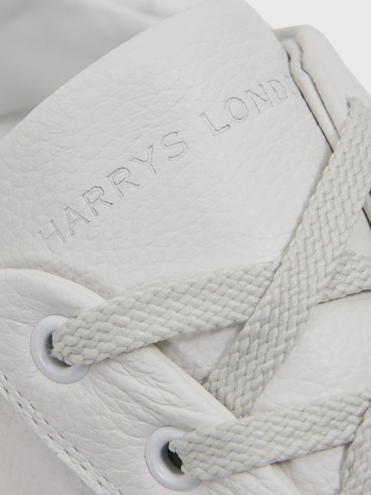 Harrys of London Grained Leather Trainers - Image 5 of 5