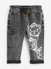 Grey Denim Bear Utility Jeans (3mths-7yrs) - Image 5 of 7