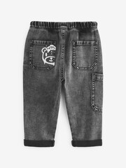 Grey Denim Bear Utility Jeans (3mths-7yrs) - Image 6 of 7