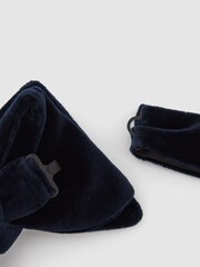Reiss Navy Hike Velvet Bow Tie - Image 3 of 4