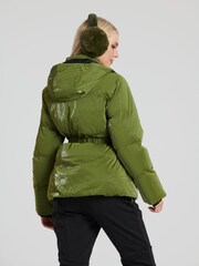 South Beach Green Shiny Ski Padded Jacket - Image 2 of 6