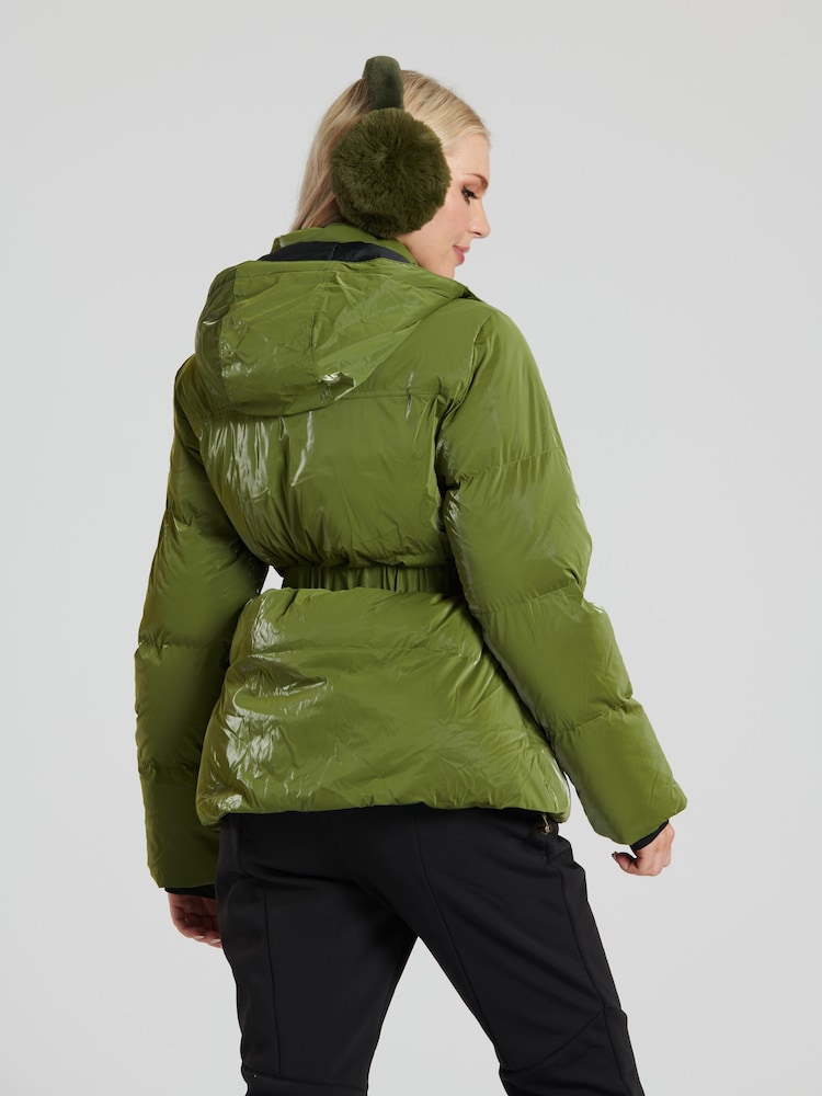 South Beach Green Shiny Ski Padded Jacket - Image 2 of 6