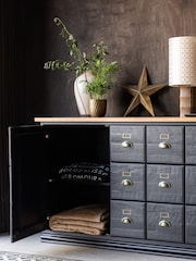 Rockett St George Black Large Apothecary Style Large Sideboard - Image 3 of 6