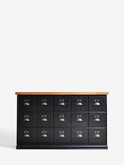 Rockett St George Black Apothecary Style Large Sideboard - Image 7 of 7
