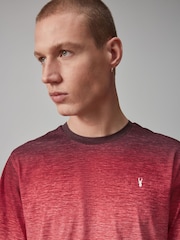 Red 100% Cotton Dip Dye T-Shirt - Image 1 of 8