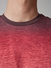Red 100% Cotton Dip Dye T-Shirt - Image 5 of 8