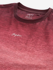 Red 100% Cotton Dip Dye T-Shirt - Image 7 of 8
