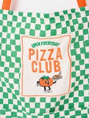 Buy Oliver Bonas Green/Red Pizza Club Chequerboard Cotton Apron from ...