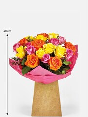Bright Rose Fresh Flower Bouquet in Gift Bag - Image 3 of 5