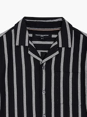 Хлопковая рубашка в полоску с отложным воротником и карманом на груди French Connection - Изображение 5 6