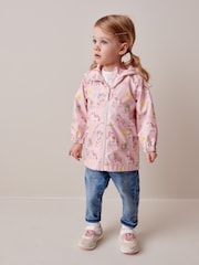 Pink Unicorn Shower Resistant Printed Cagoule (3mths-7yrs) - Image 1 of 7