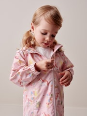 Pink Unicorn Shower Resistant Printed Cagoule (3mths-7yrs) - Image 3 of 7