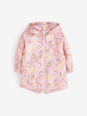 Pink Unicorn Shower Resistant Printed Cagoule (3mths-7yrs) - Image 4 of 7