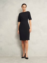 Hobbs Black Rae Sleeved Dress - Image 1 of 6