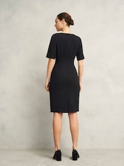 Hobbs Black Rae Sleeved Dress - Image 2 of 6