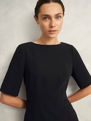 Hobbs Black Rae Sleeved Dress - Image 3 of 6