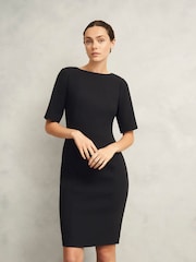 Hobbs Black Rae Sleeved Dress - Image 4 of 6