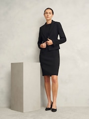 Hobbs Black Rae Sleeved Dress - Image 5 of 6
