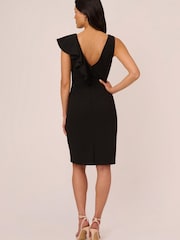 Short Ruffle Crepe Dress - Image 2 of 7