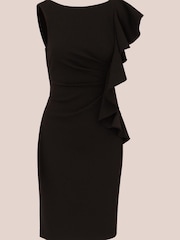 Short Ruffle Crepe Dress - Image 7 of 7