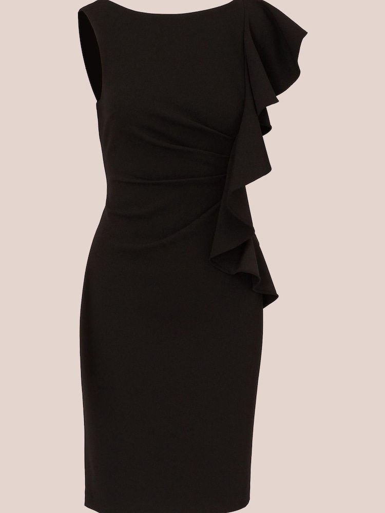 Short Ruffle Crepe Dress - Image 7 of 7