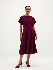 Hobbs Purple Melina Dress - Image 1 of 6