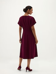 Hobbs Purple Melina Dress - Image 2 of 6