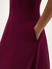 Hobbs Purple Melina Dress - Image 3 of 6