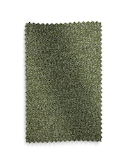 Olive Green Bouclé Textured Eyelet Lined Curtains - Image 8 of 8