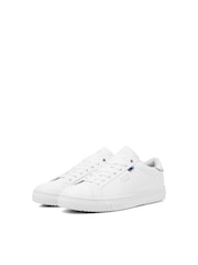 JACK & JONES White Leather Smart Trainers - Image 3 of 6
