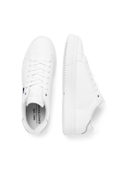 JACK & JONES White Leather Smart Trainers - Image 5 of 6