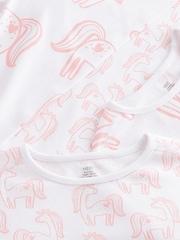 Pink Unicorn Print Kind to Skin Pyjamas 2 Pack (9mths-12yrs) - Image 4 of 5