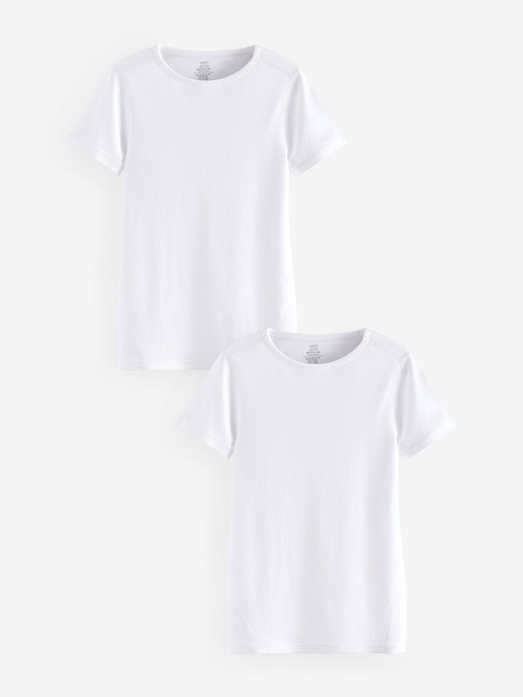 White Kind to Skin T-Shirts 2 Pack (9mths-12yrs) - Image 1 of 3
