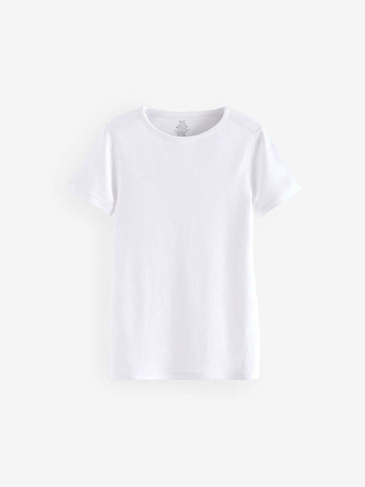 White Kind to Skin T-Shirts 2 Pack (9mths-12yrs) - Image 2 of 3 White Kind to Skin T-Shirts 2 Pack (9mths-12yrs) - Image 2 of 3