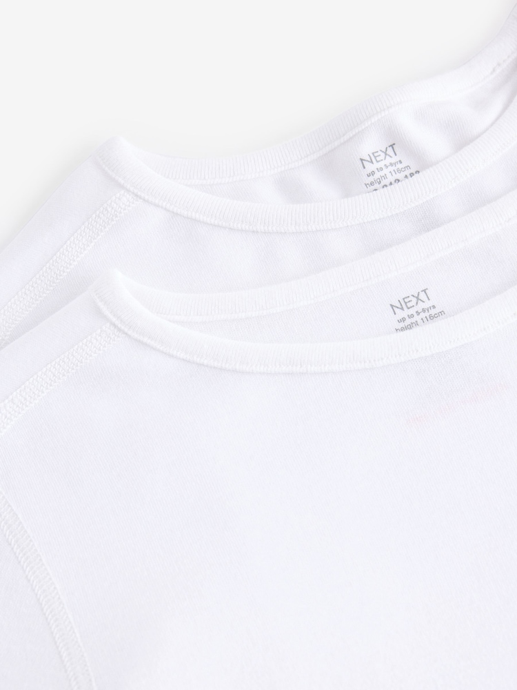 White Kind to Skin T-Shirts 2 Pack (9mths-12yrs) - Image 3 of 3