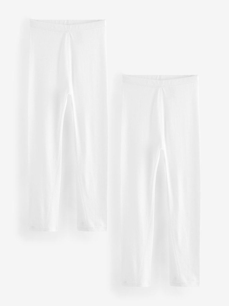 White Kind to Skin Leggings 2 Pack (9mths-12yrs) - Image 1 of 4