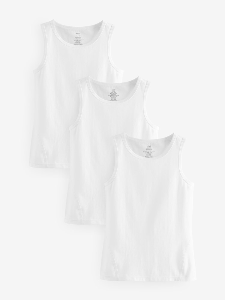 Weiß - Kind to Skin 3 Pack Vests (1.5-12yrs) - Bild 1 von 4 Weiß - Kind to Skin 3 Pack Vests (1.5-12yrs) - Bild 1 von 4