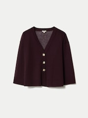 Jigsaw Purple Sheer Cardigan - Image 5 of 5