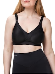 Triumph Triaction Wellness Non-wired Black Sports Bra - Image 1 of 4